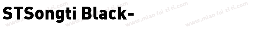 STSongti Black字体转换